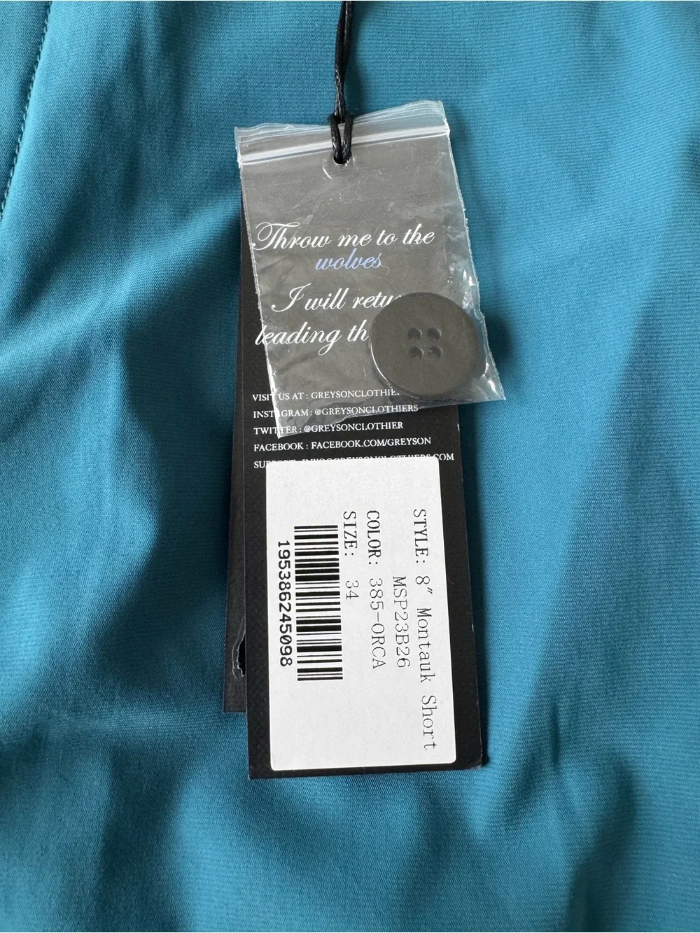 Greyson Blue Golf Shorts 34” Brand New